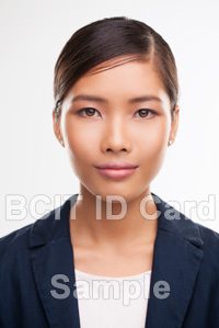 BCIT id card sample photo of a woman