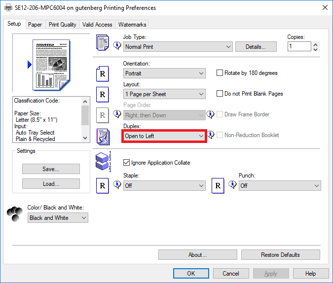 Setting Up Double-Sided Printing - BCIT