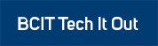 BCIT Tech It Out header white on blue background
