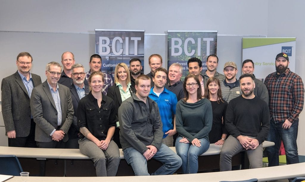 group photo of IWP students and BCIT faculty and staff