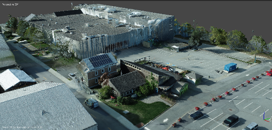 3D model of buildings and surrounding area