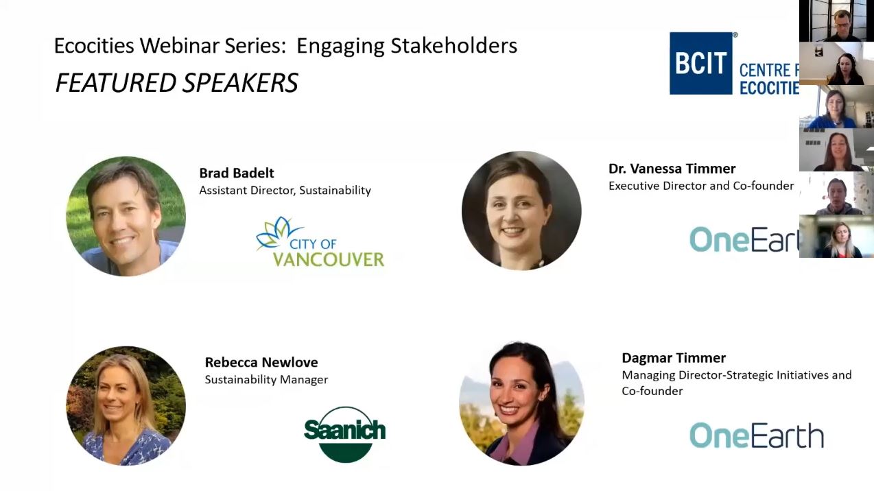 Webinar: Engaging Stakeholders on Consumption-Based Sustainability Metrics.