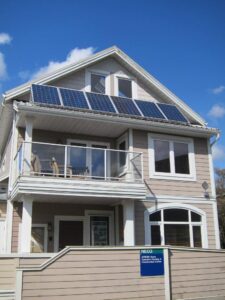 House with solar panels