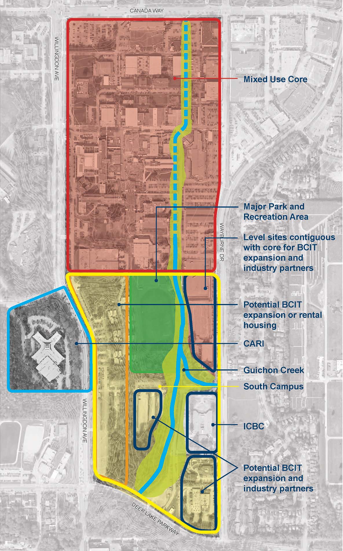 About BCIT   Campus Plan Burnaby Map 