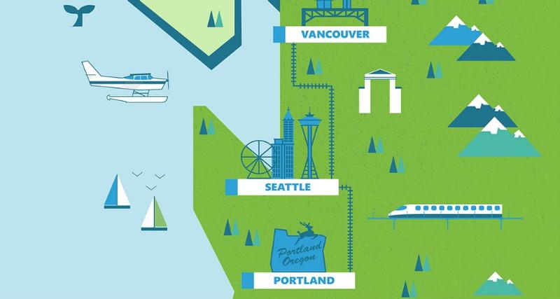 Illustration of Cascadia Innovation Corridor