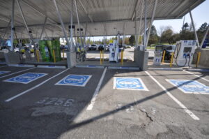 EV Charging stations and covered EV parking lots