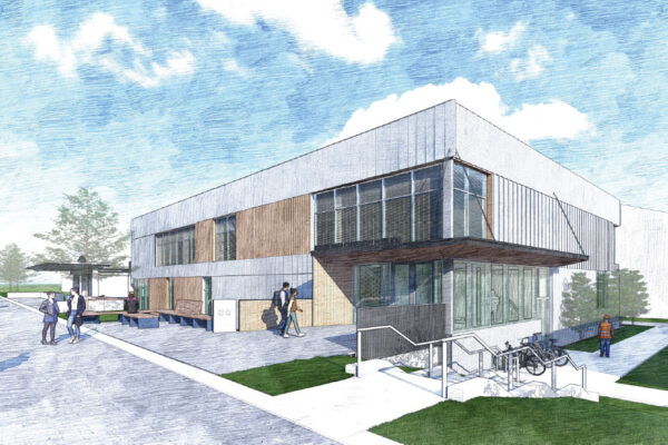 UAA rendering of the Robert Bosa Carpentry Pavilion