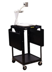 document camera on wheeled cart